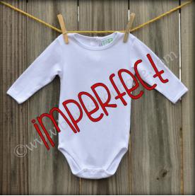 IMPERFECT Blank Unisex Long Sleeve Infant Bodysuit